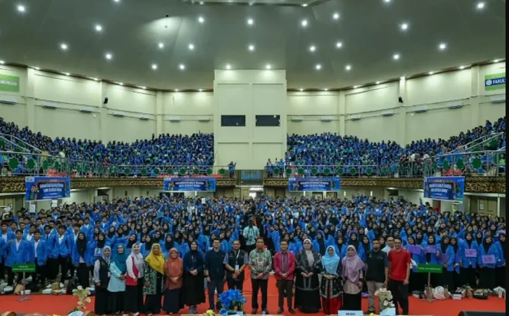 Sebanyak 5.133 Mahasiswa Baru UIN Suska Riau Mengikuti PBAK 2026